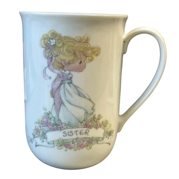 Precious Moments Sister Mug 1989 Enesco Collection Made In Korea - Picture 1 of 5